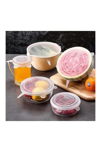PANJI 6 Pieces Protective Silicone Pot Cap Set - Stretch Cover