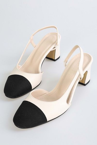 Shoeberry Women's Liera Beige Skin Heeled Shoes