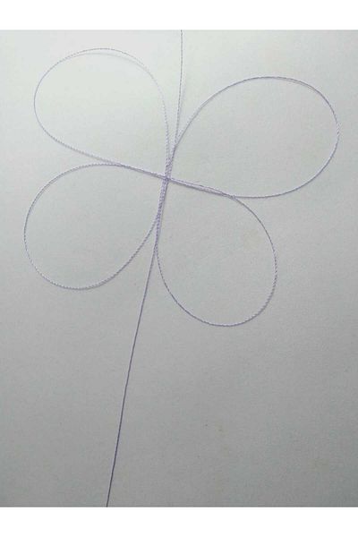 Eskişehir hobi sanat 0.2 mm 60 Meters Rosary Rope Lilac Color (Thinest Rosary Rope)