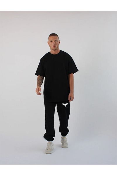 Guillermo Σετ ανδρική φόρμα oversize σε μαύρο χρώμα