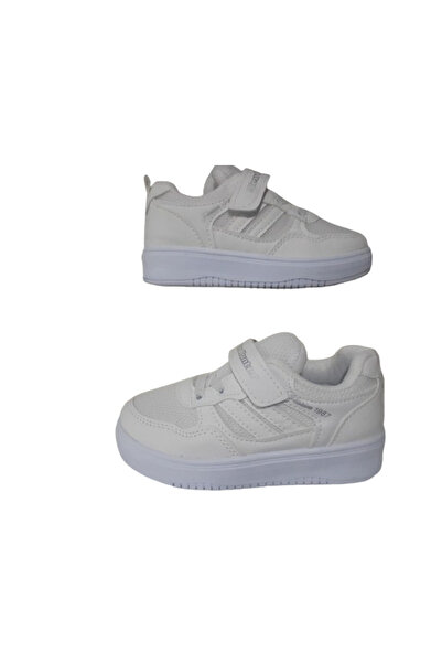 NEW HUNTER Pantofi de mers pentru copii ortopedici cu velcro alb - NWH985-89