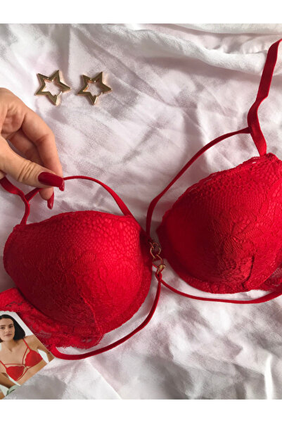 esberry Dolgusuz Zincir Detaylı İpli Sütyen