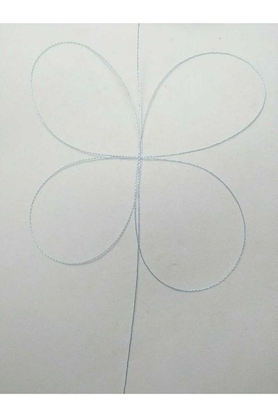 Eskişehir hobi sanat 0,2 mm 60 de metri șir de mărgele roz culoare albastru perlat (cel mai subțire șir de mărgele roz)
