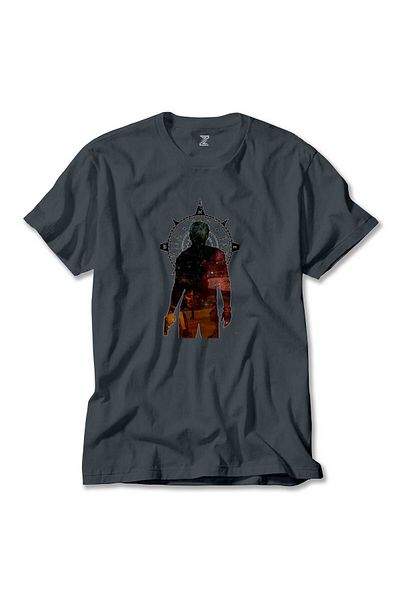 Z zepplin Uncharted 4 Nathan Drake Adventure Smok T-Shirt