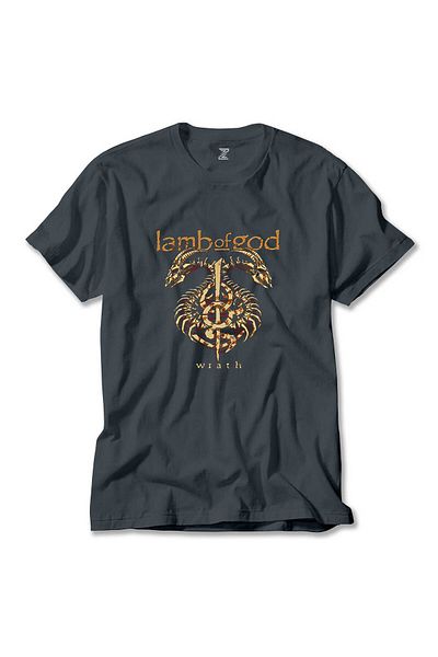 Z zepplin Lamb of God Wrath Dragon Smoked T-Shirt
