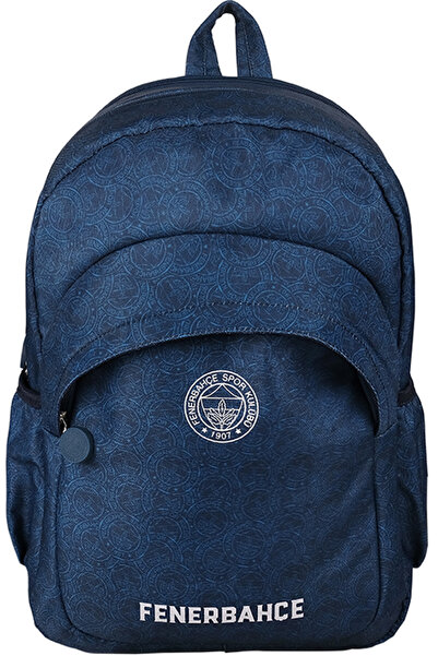 Fenerbahçe Lisanslı LOGO PATTERN Sırt Çantası 2 Bölmeli Okul Çantası 24732 La...