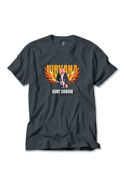 Z zepplin Μπλουζάκι Nirvana Kurt Cobain Guitar Angel Smoked T-shirt
