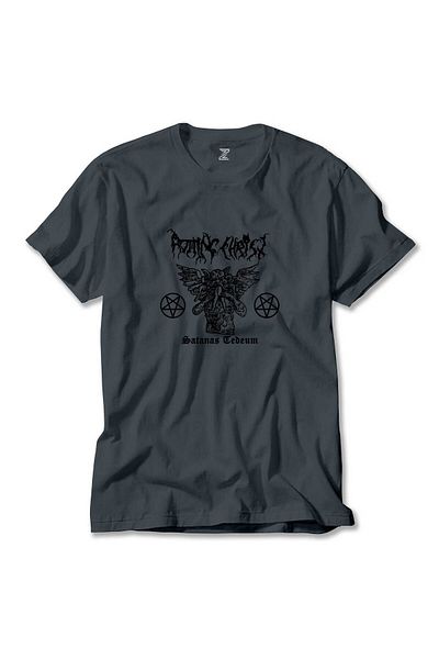 Z zepplin Καπνιστό μπλουζάκι με μοτίβο Rotting Christ Satanas
