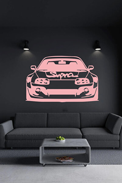 NED MDF LAZER DEKARASYON SUPRA TOYOTA MODEL ARABA Ahşap Tablo Lazer Kesim 3mm...