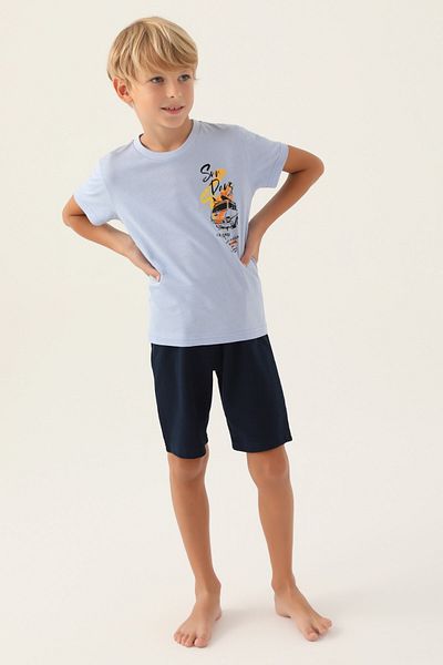 Arnetta SunDays Blue Father-Son Bermuda Suit