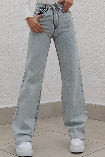 geenz manifacture Bella Donna Lycra Wide Leg Jeans - Loose Jeans