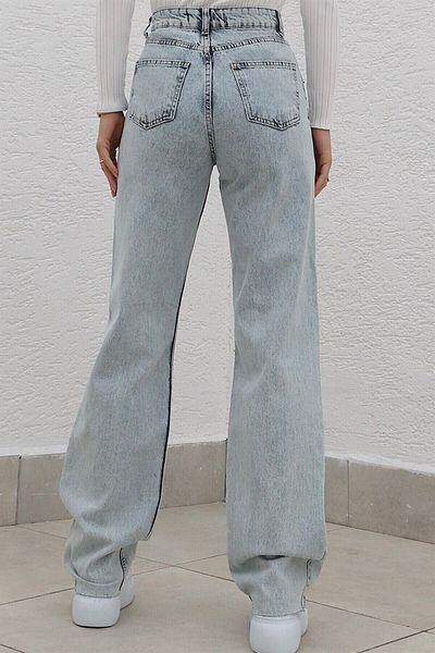 geenz manifacture Bella Donna Lycra Wide Leg Jeans - Loose Jeans