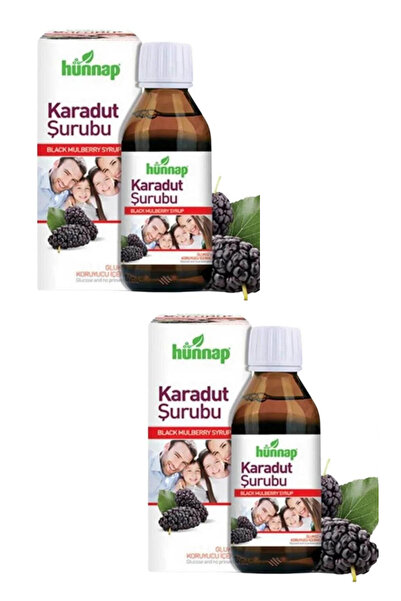 Hünnap Karadut Şurubu 50 Ml x2