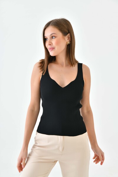 Perryes Жіночий бюстгальтер на бретельках з V-подібним вирізом, чорний