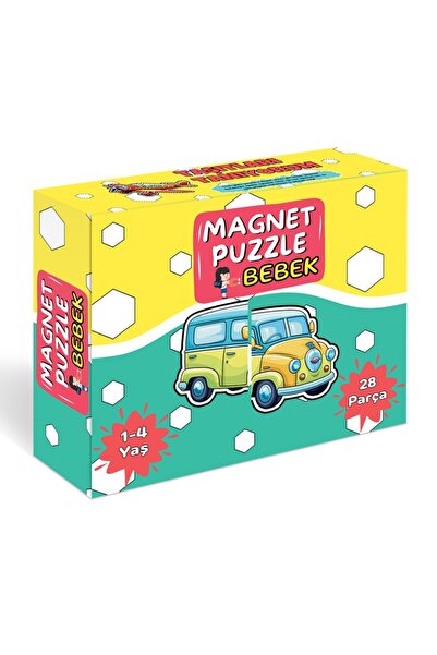 minkino 1-4 Yaş İlk Magnet Puzzle (Taşıtları Tanıyorum)