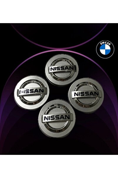 Bursa EMCAR Nissan Silver 15-16-17 Jant Göbeği 4lü Paket