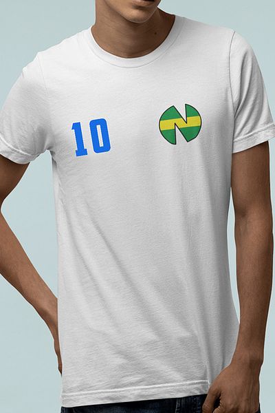 POPULUS Tricou alb Tsubasa