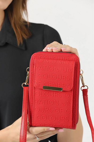 MAC&MOS Γυναικεία τσάντα ώμου με 3 θήκες και τηλέφωνο