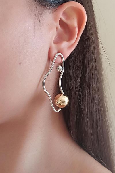 By Zeyna Aksesuar Women's Vip Series Special Design Earrings