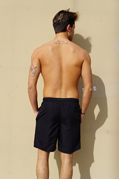 C&City Ανδρικό μακρύ θαλάσσιο σορτς C12203 μαύρο