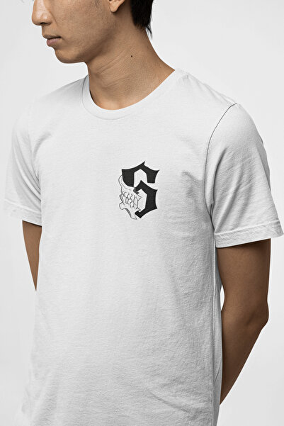 POPULUS Bleach Grimmjow 6 Ön Arka Baskılı Beyaz Tişört