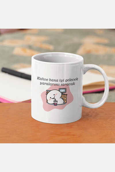 POPULUS كوب قهوة عليه عبارة "سوف تأتي بشكل جيد