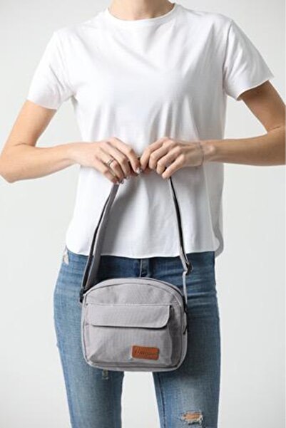 KIRASE Kadın Kapaklı Kanvas Unigue Yazılı  Omuz Ve Çapraz Çanta