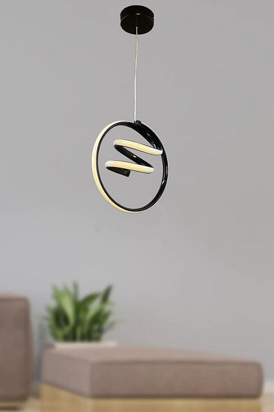 asva aydınlatma White Light Modern Pendant Chandelier - Spiral Room Hallway
