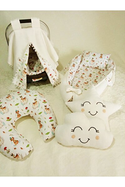 Wenaris Çift taraflı Puset Örtüsü Puset Minder bulut yastık battaniye emzirme...