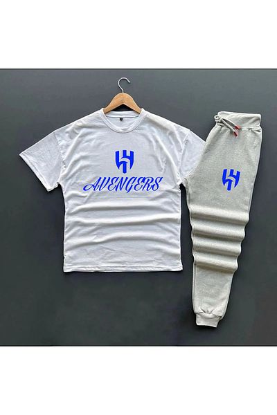 Pisa Art Al-Hilal Avengers World Record Special Design T-shirt-Sweatpants Combination