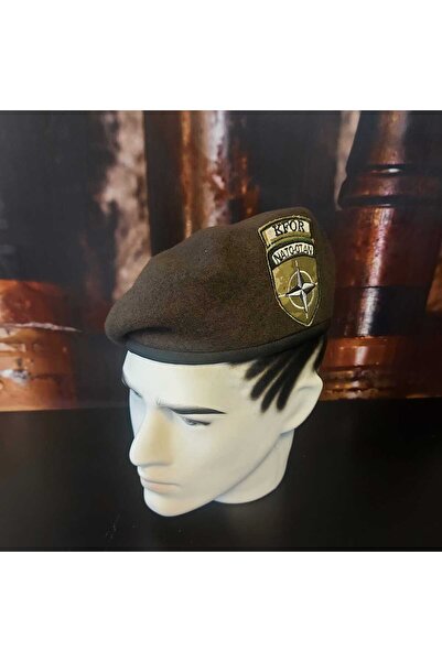 kho military design Kahverengi Bere Kosova Tur Army Unisex (57 Numara)
