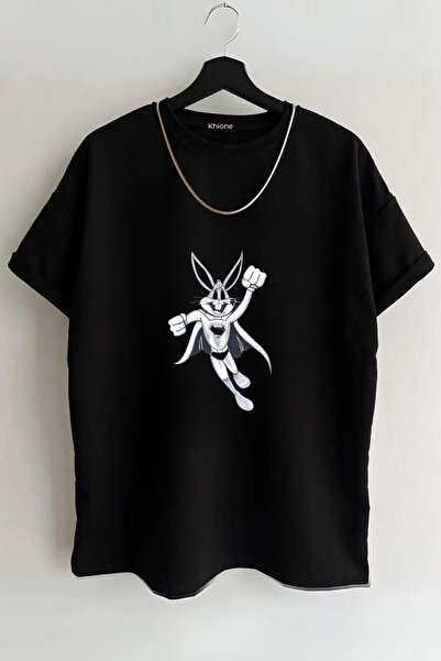 Massgai Unisex dizajn Super Bugs Bunny Štampano Oversize kroj kratki rukav 10...
