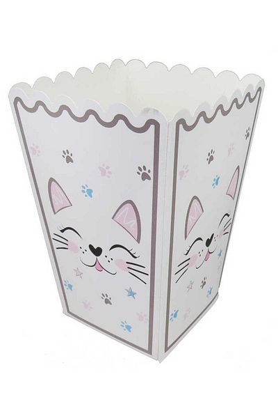 kidspartim Cute Cat Themed Corn Box 8 Pieces