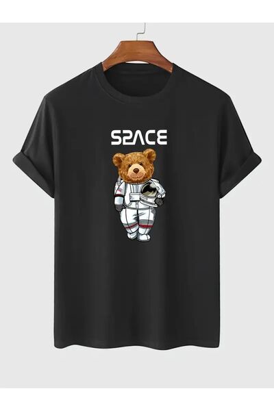 Massgai Unisex dizajn prostora Štampano Oversize kroj 100% pamuk T-shirt