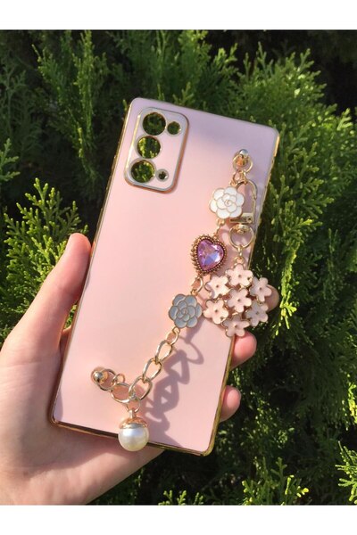 Aksesuarda Moda SAMSUNG S20 Uyumlu Çiçekli Taşlı Incili El Geçmeli Lazer Kesi...