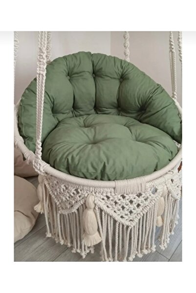 elegant concept 6 Ay Sadece Makrome Salıncak Minderi Ürün "salıncak Görsel Amaçlı Kullanılmaktadır" Tek Kişilik Kum