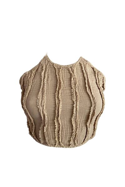 Mrmemo Muslin Crop, Muslin Bustier με δεμένο λαιμό
