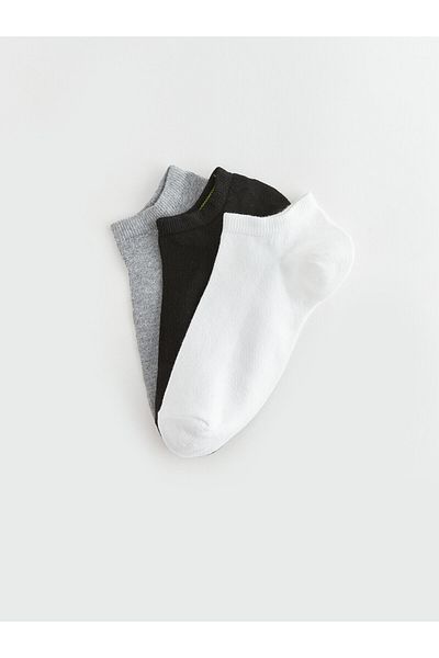 LC Waikiki Einfarbige Booties-Socken für Damen im 3er-Pack
