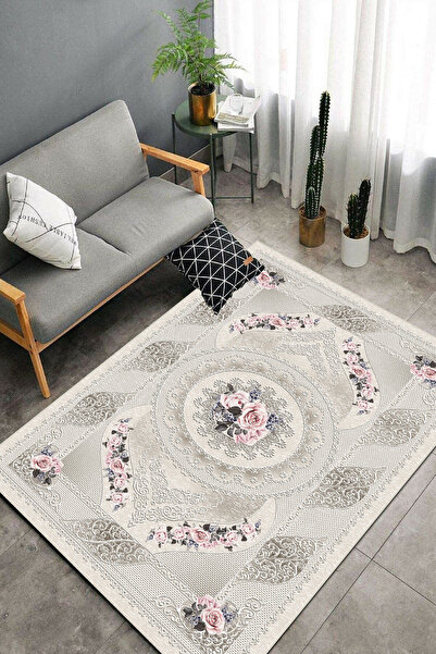 MUA HOME DECOR Çiçek Desenli dijital baskılı yıkanabilir salon mutfak koridor...