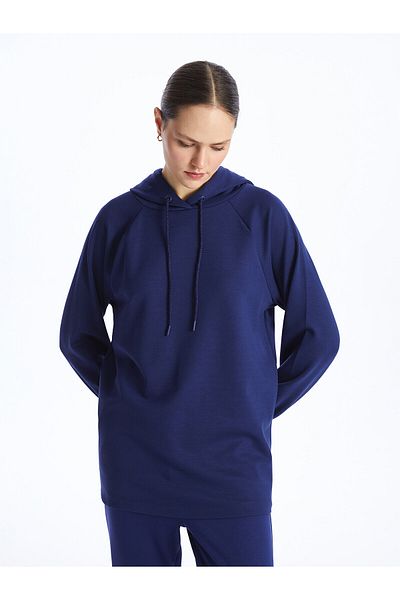 LC Waikiki Übergroße Tunika für Damen mit langen Ärmeln und Kapuze