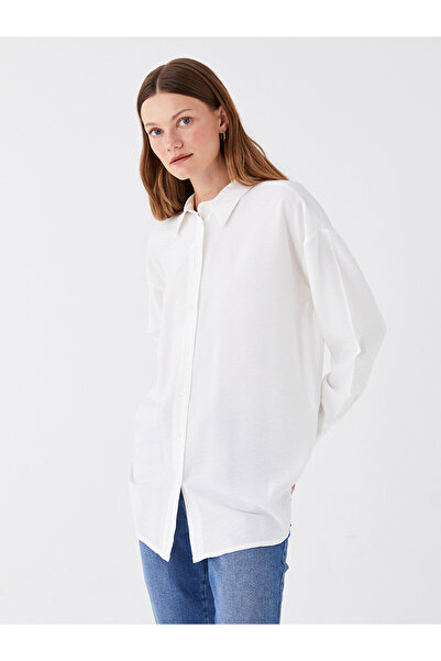 LC Waikiki Plain Long Sleeve Oversize Women's Shirt Tunic