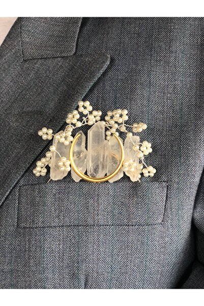 MEDUSA Damat Yaka Kristali Kristal Kuvars ( düğün, gelin, damat, doğaltaş, ya...