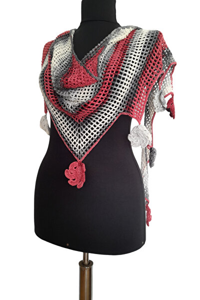 bi ters bi düz elörgüsü şal