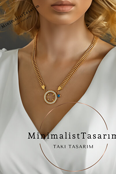 MinimalistTasarım Çelik çeyrekli kolye, ceyrek altin kolye, Çeyrek çerçeve kolye, altin kolye ceyrek takilan