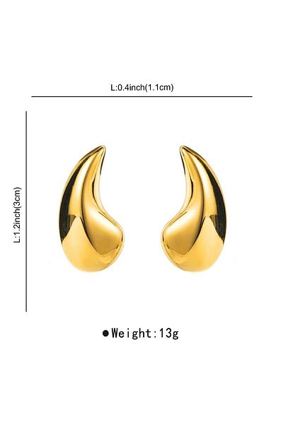 By Zeyna Aksesuar Women's Special Design Drop Model 4 cm Earrings