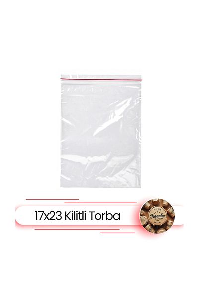 FİGANLAR Thick Ziplock Bag 17x23 Cm 100 Pieces Ziplock Refrigerator Bag Transparent Ziplock Bag Ziplock Storage