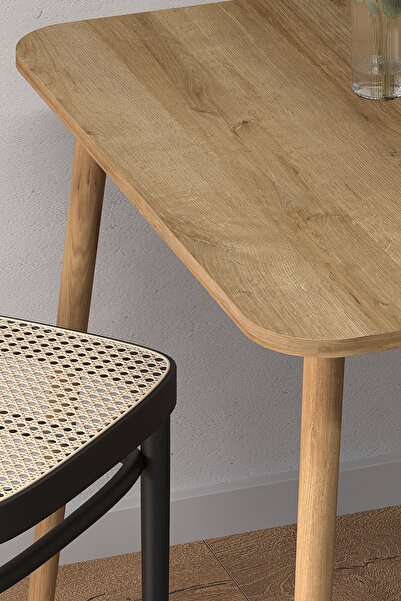 Monte Sehpa Kare 90×90 Ağaç Ayaklı Mutfak Masası