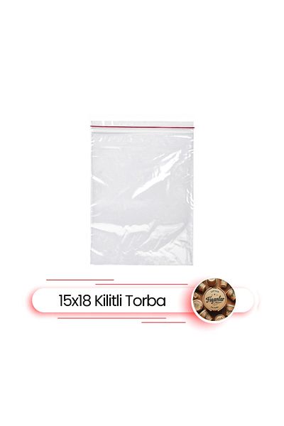 FİGANLAR Thick Ziplock Bag 15x18 Cm 100 Pieces Ziplock Refrigerator Bag Transparent Ziplock Bag Ziplock Storage