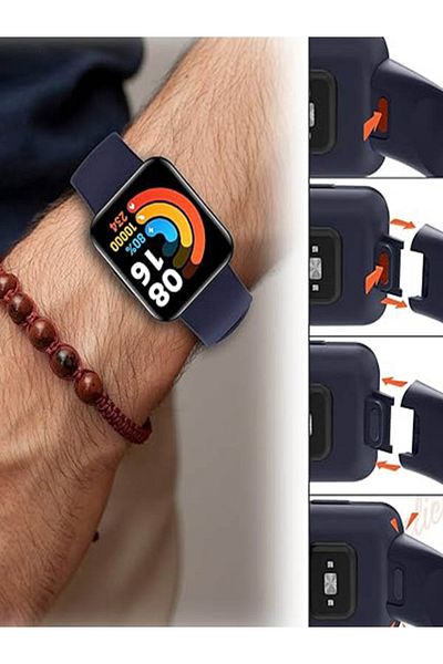 Nezih Case سوار/حزام من السيليكون الناعم المتوافق مع ساعة Xiaomi Redmi Watch 2 Lite