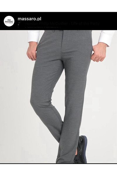 MASSARO PANTALONI BĂRBAȚI DIN țesătură MEDIUM SLIM